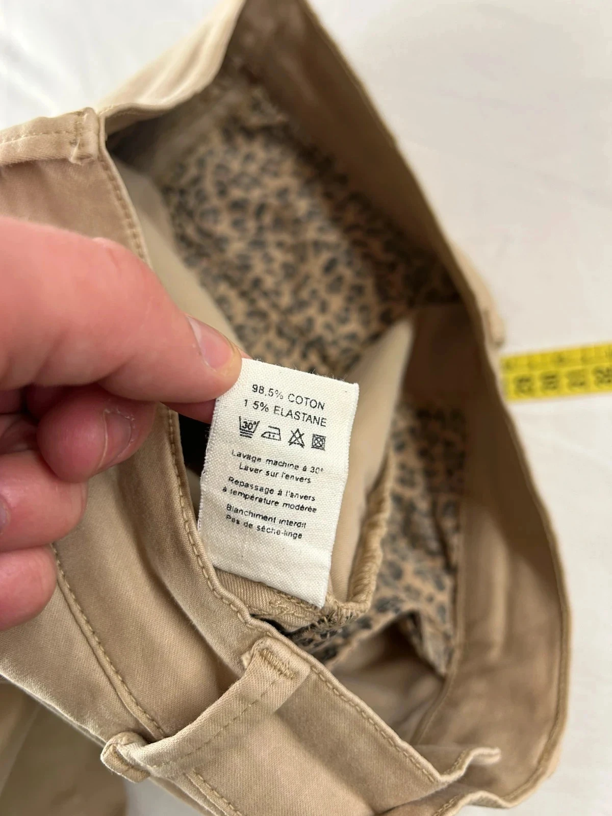 Vintage brown beige happy chino T28 us – photo 10